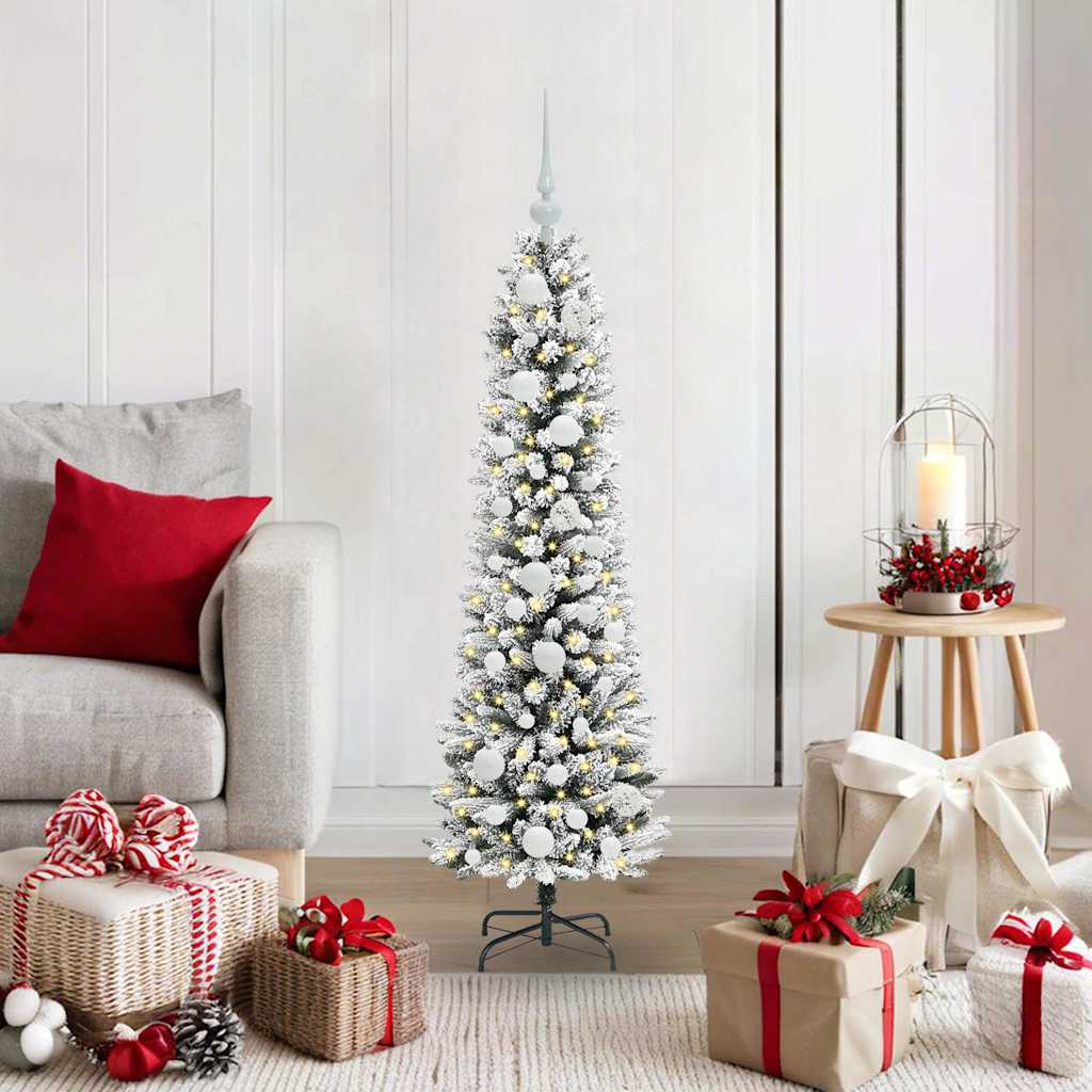 vidaXL Artificial Christmas Tree White 120 cm 1