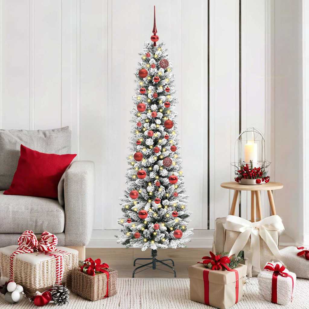 vidaXL Artificial Christmas Tree White 150 cm 1