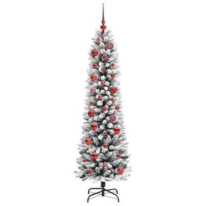 vidaXL Artificial Christmas Tree White 150 cm 4