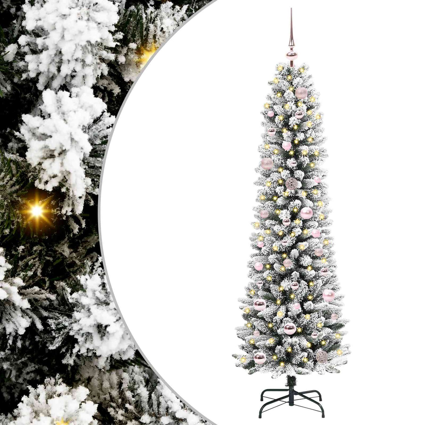 vidaXL Artificial Christmas Tree White 150 cm 2