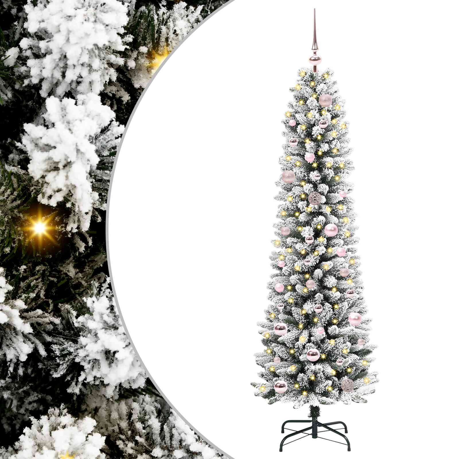 vidaXL Artificial Christmas Tree White 150 cm 2