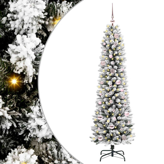 vidaXL Artificial Christmas Tree White 150 cm 2