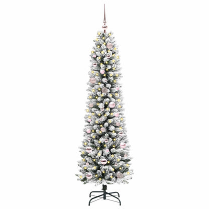 vidaXL Artificial Christmas Tree White 150 cm 3