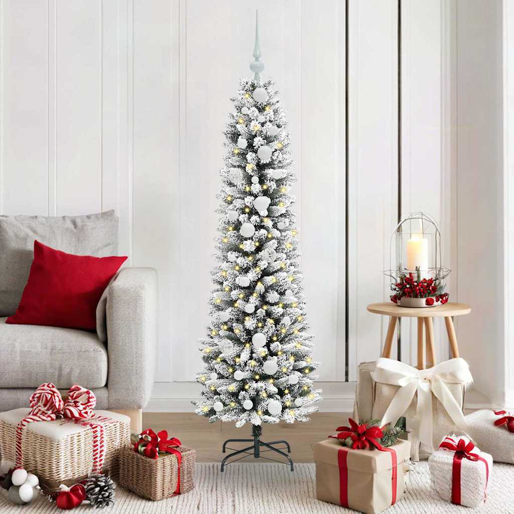 vidaXL Artificial Christmas Tree White 150 cm 1