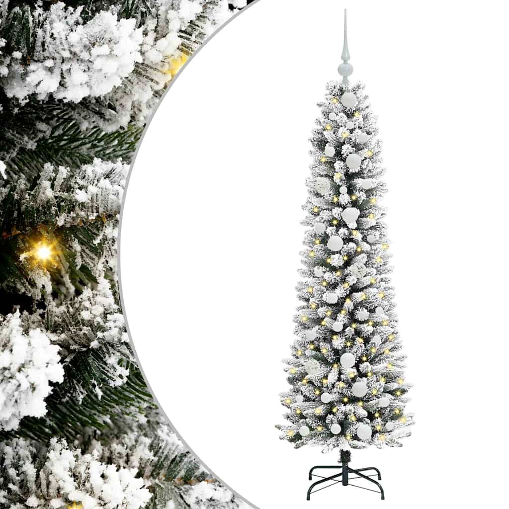 vidaXL Artificial Christmas Tree White 150 cm 2