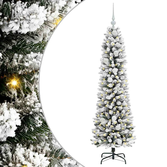 vidaXL Artificial Christmas Tree White 150 cm 2