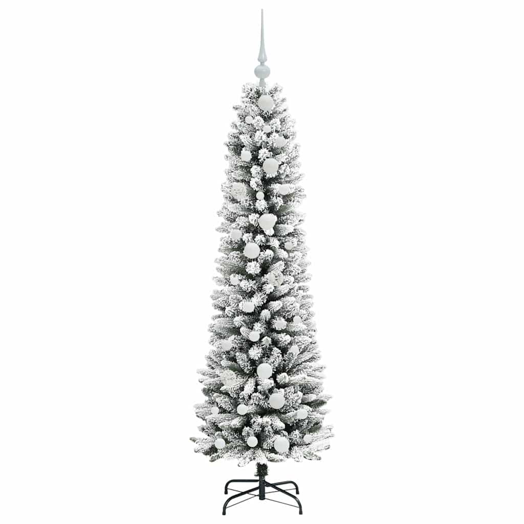 vidaXL Artificial Christmas Tree White 150 cm 4