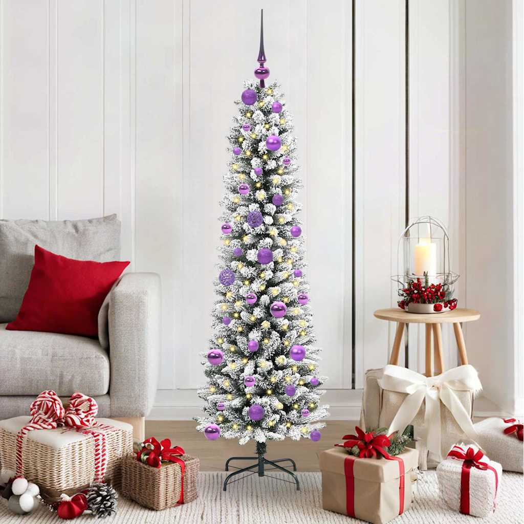 vidaXL Artificial Christmas Tree White 150 cm 1