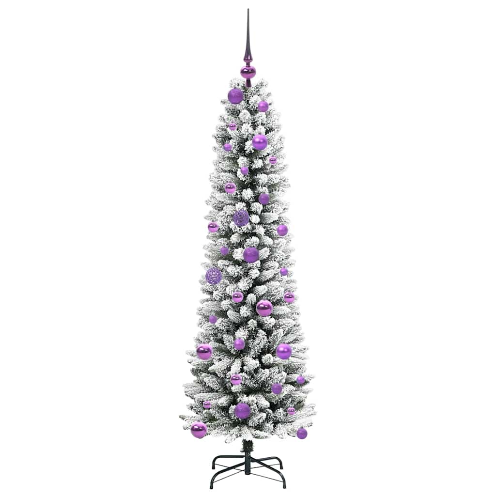 vidaXL Artificial Christmas Tree White 150 cm 4
