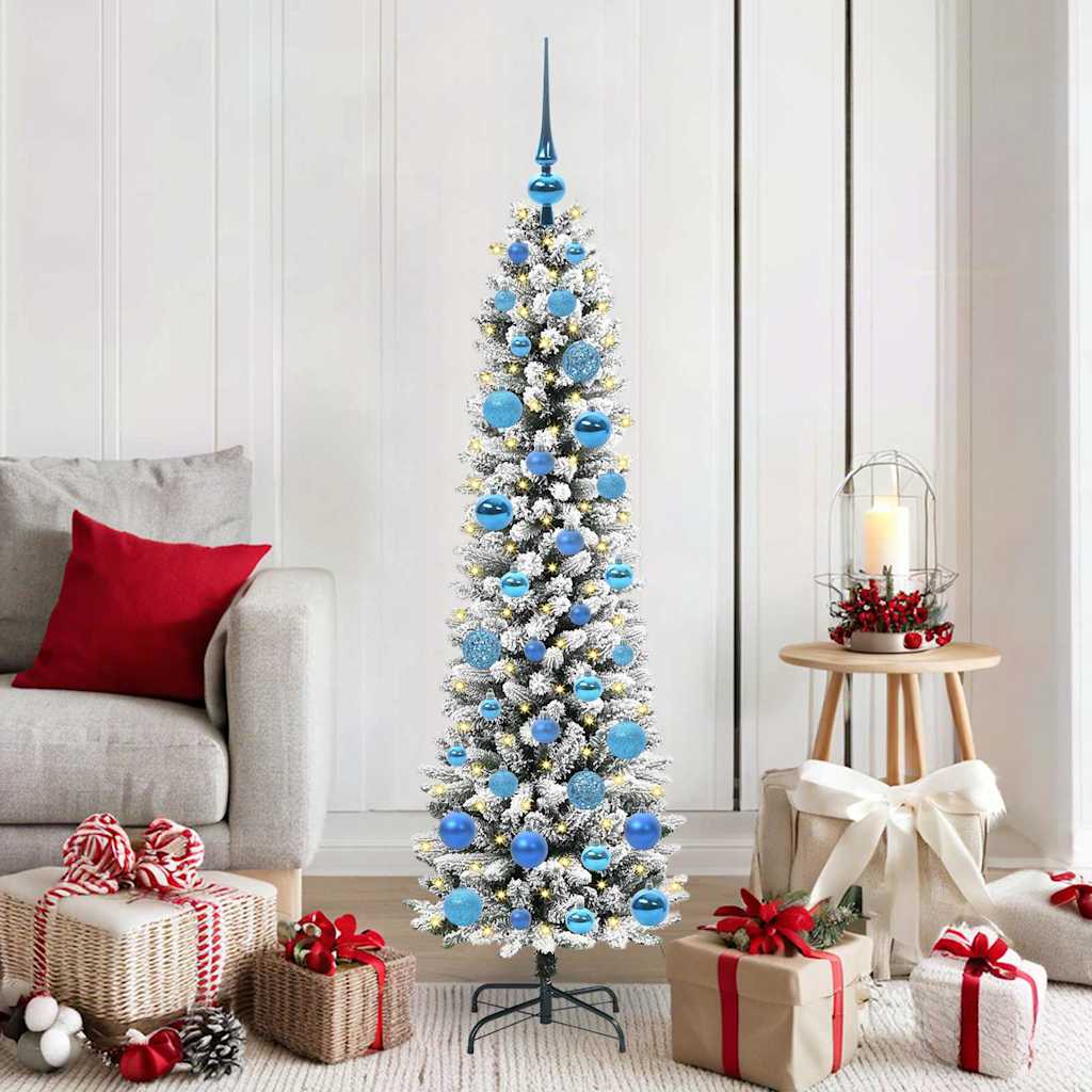 vidaXL Artificial Christmas Tree White 150 cm 1