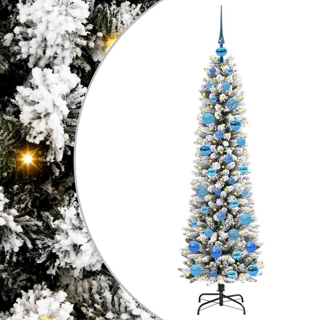 vidaXL Artificial Christmas Tree White 150 cm 2