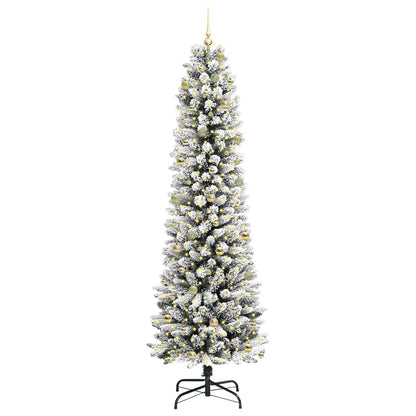 vidaXL Artificial Christmas Tree White 240 cm 3