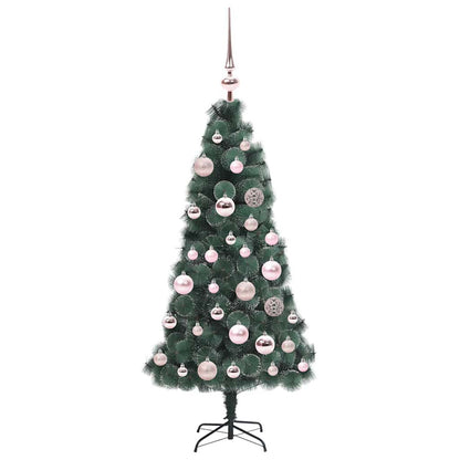 vidaXL Artificial Pre-lit Christmas Tree with Ball Set Green 120 cm 4