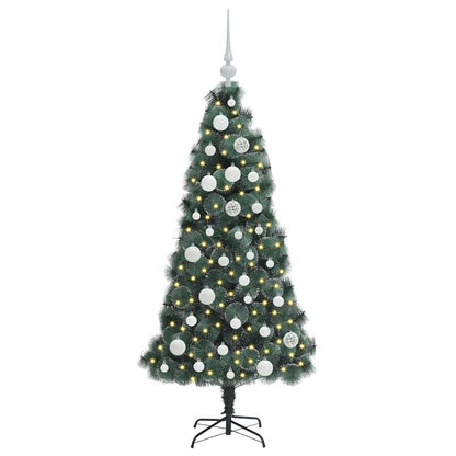 vidaXL Artificial Pre-lit Christmas Tree with Ball Set Green 120 cm 3