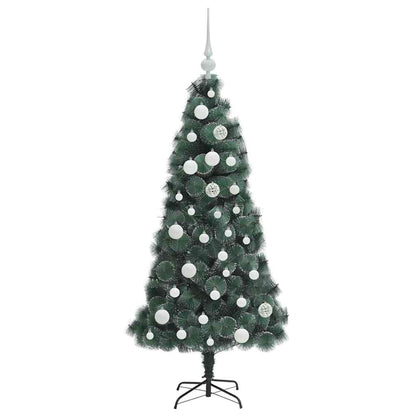vidaXL Artificial Pre-lit Christmas Tree with Ball Set Green 120 cm 4
