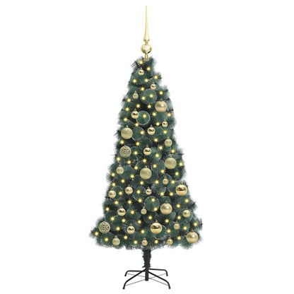 vidaXL Artificial Pre-lit Christmas Tree with Ball Set Green 120 cm 3