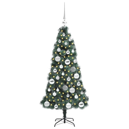 vidaXL Artificial Pre-lit Christmas Tree with Ball Set Green 120 cm 3