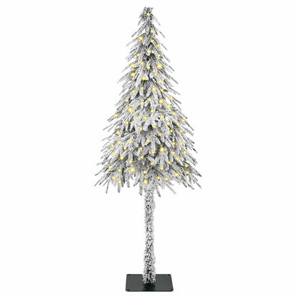 Christmas Tree White PE and Steel 120 cm with leds