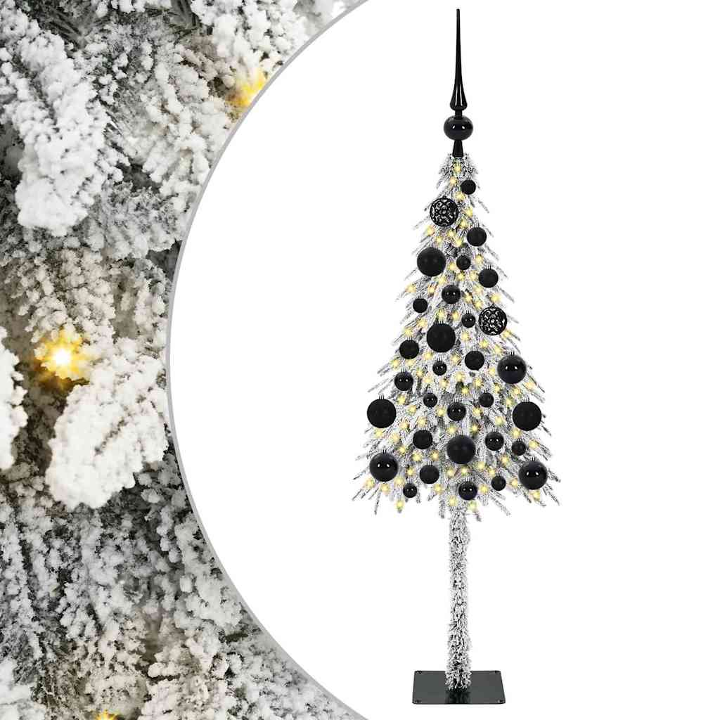 vidaXL Christmas Tree White 120 cm PE and Steel 2