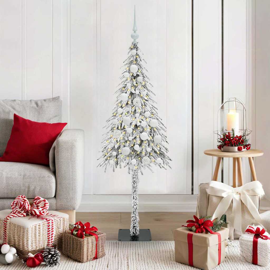 vidaXL Christmas Tree White 120 cm PE and Steel 1
