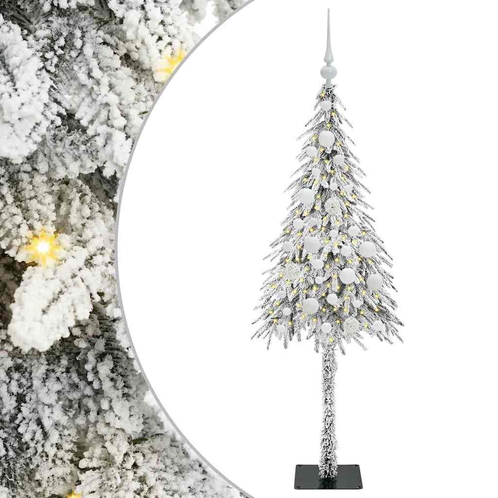 vidaXL Christmas Tree White 120 cm PE and Steel 2