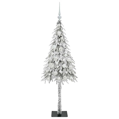 vidaXL Christmas Tree White 120 cm PE and Steel 4