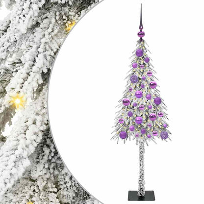 vidaXL Christmas Tree White 120 cm PE and Steel 2