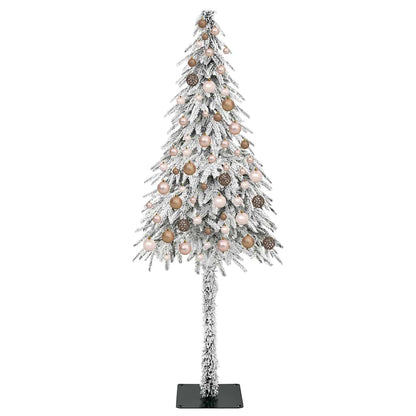 vidaXL Christmas Tree with 300 LEDs White 180 cm PE and Steel 4