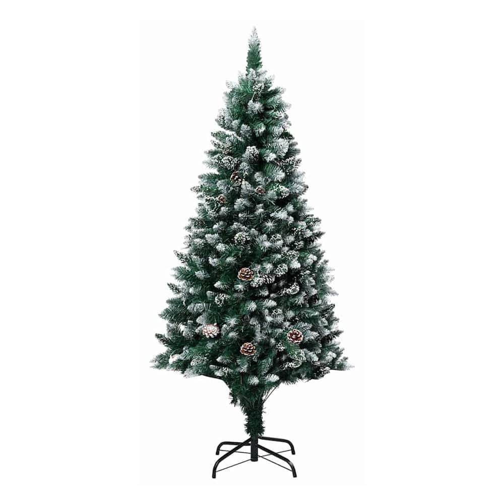 Artificial Christmas Tree Green 150 cm with 61 black balls