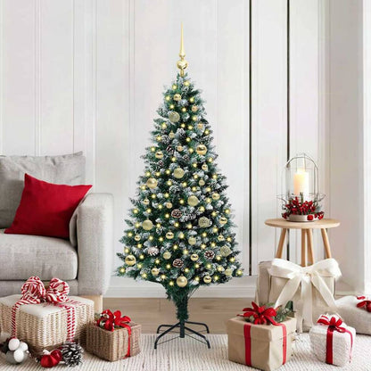 Artificial Christmas Tree Green 150 cm with 61 gold balls