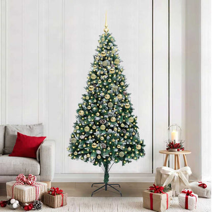 Artificial Christmas Tree Green 210 cm with 120 gold balls