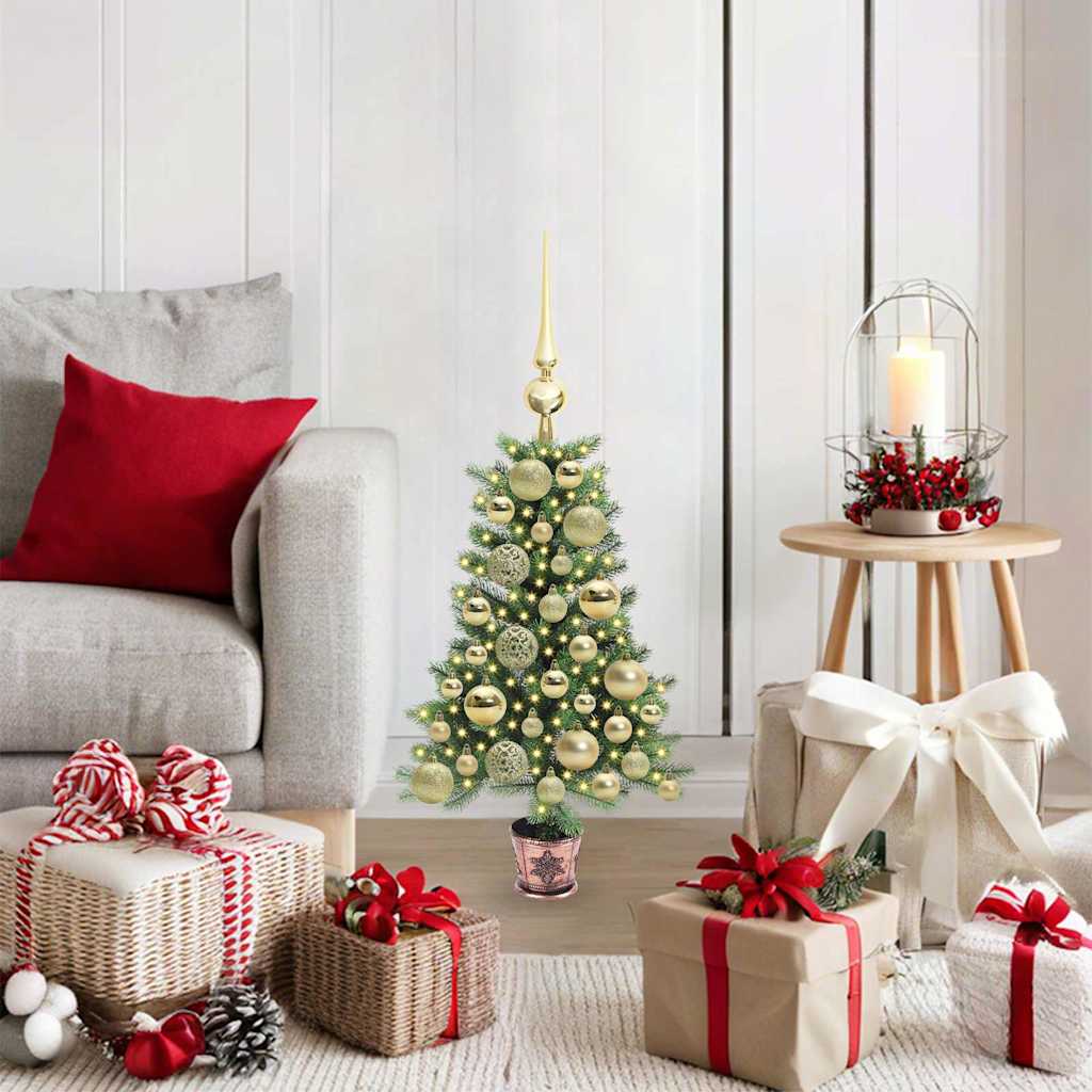 vidaXL Christmas Tree with 150 LEDs with Stand Green 65 cm PE 1