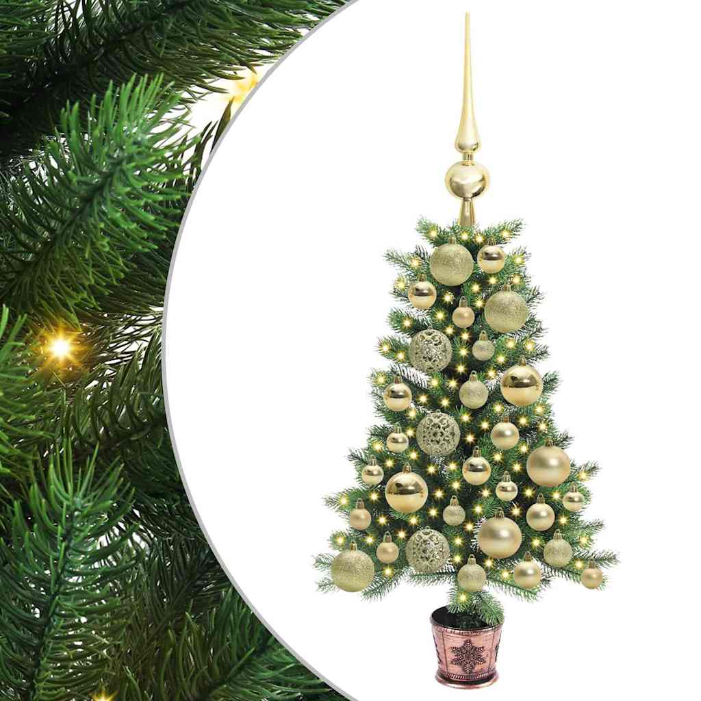 vidaXL Christmas Tree with 150 LEDs with Stand Green 65 cm PE 2