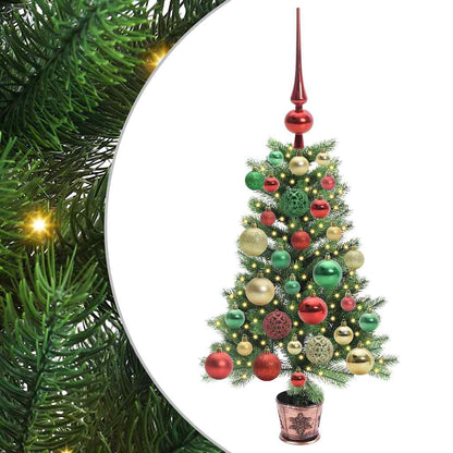 vidaXL Christmas Tree with 150 LEDs with Stand Green 65 cm PE 2