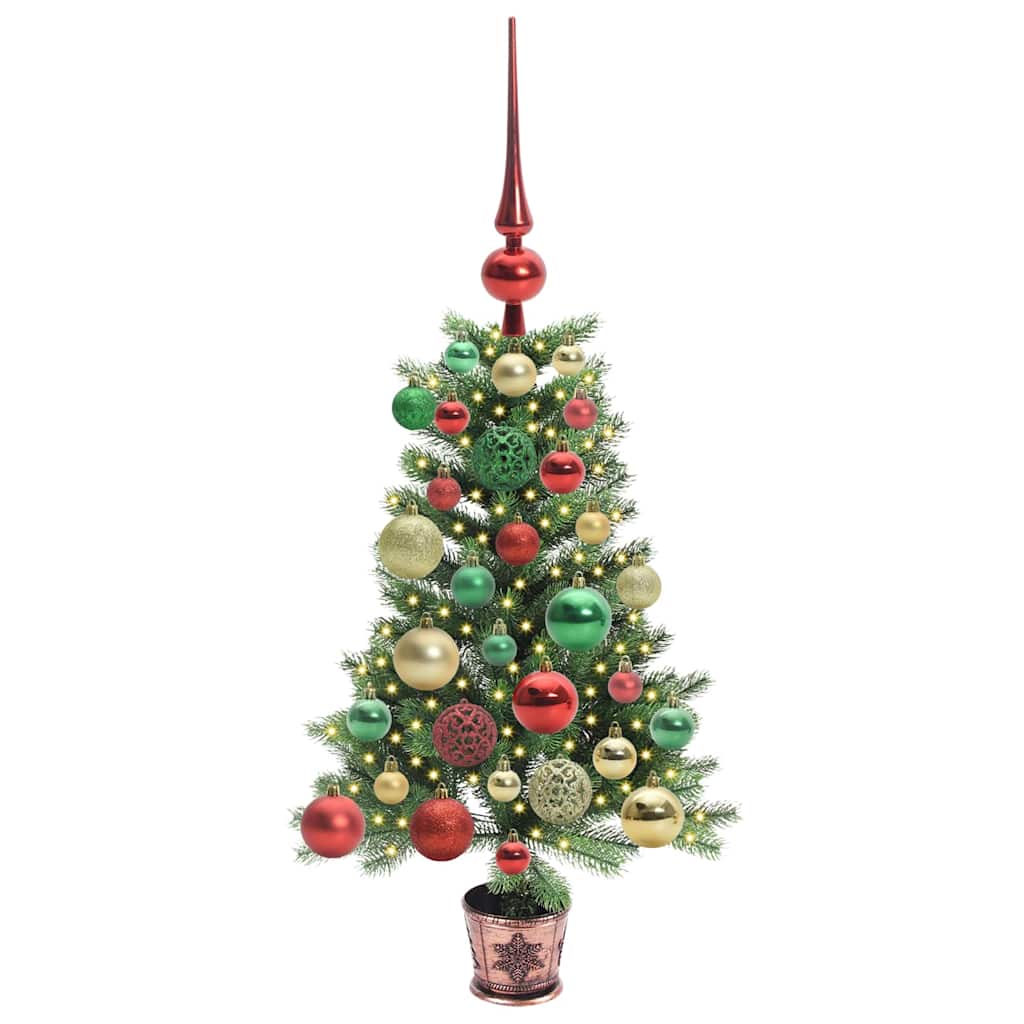 vidaXL Christmas Tree with 150 LEDs with Stand Green 65 cm PE 3
