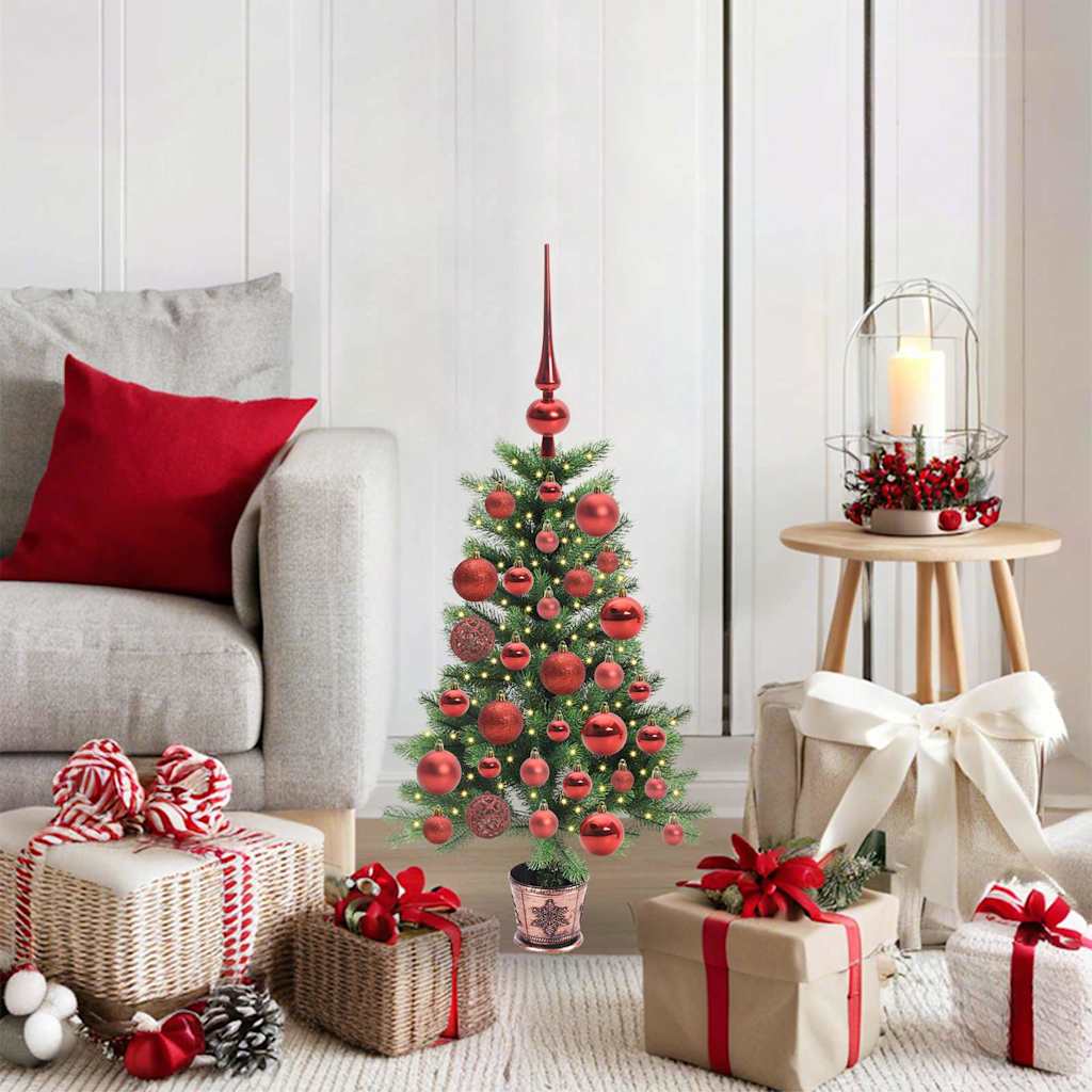 vidaXL Christmas Tree with 150 LEDs with Stand Green 90 cm PE 1