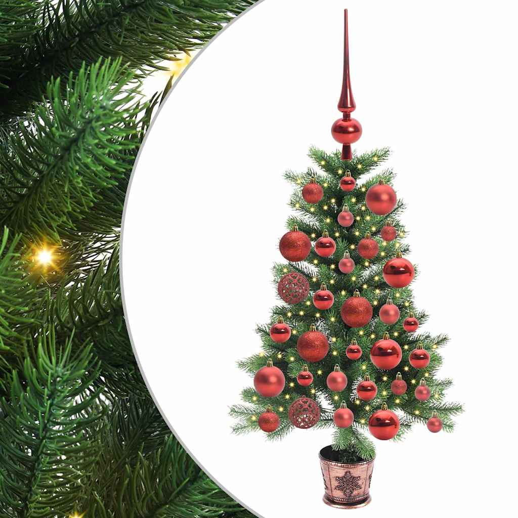vidaXL Christmas Tree with 150 LEDs with Stand Green 90 cm PE 2