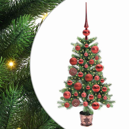 vidaXL Christmas Tree with 150 LEDs with Stand Green 90 cm PE 2