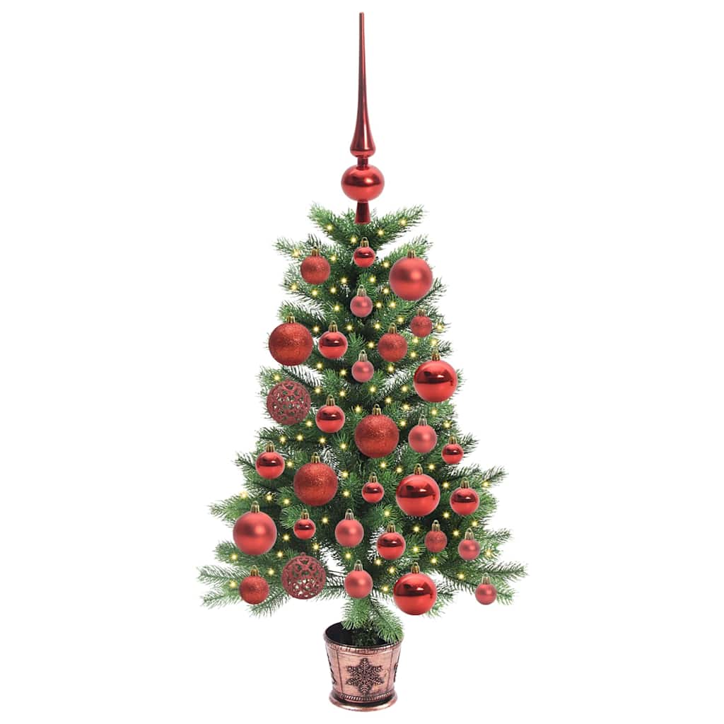 vidaXL Christmas Tree with 150 LEDs with Stand Green 90 cm PE 3