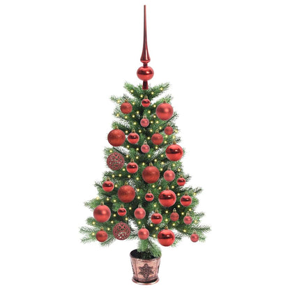 vidaXL Christmas Tree with 150 LEDs with Stand Green 90 cm PE 3