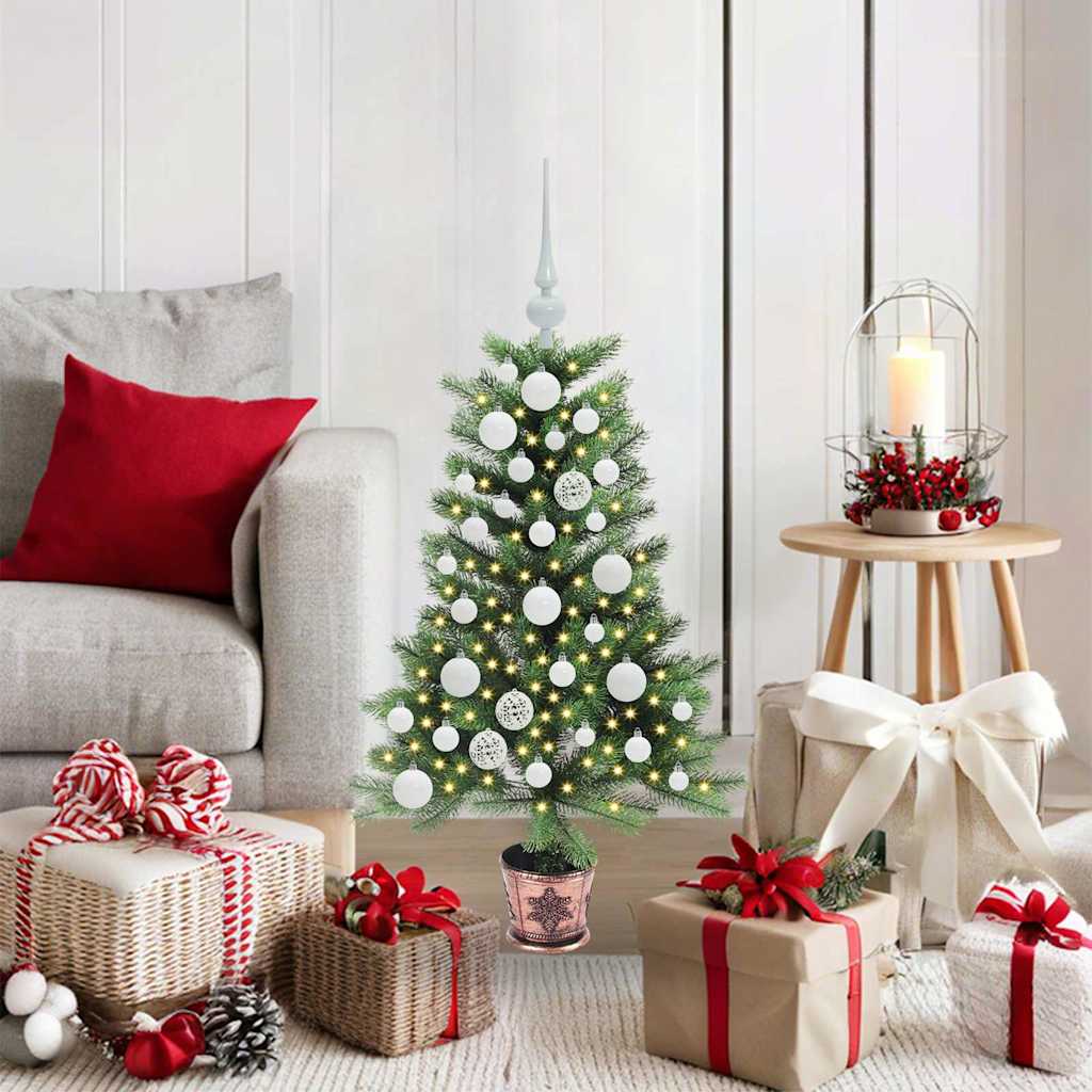 vidaXL Christmas Tree with 150 LEDs with Stand Green 90 cm PE 1