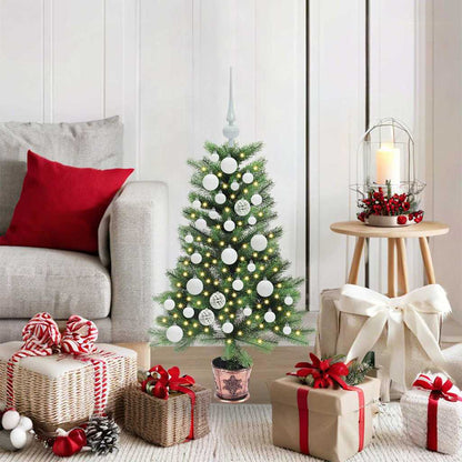 vidaXL Christmas Tree with 150 LEDs with Stand Green 90 cm PE 1