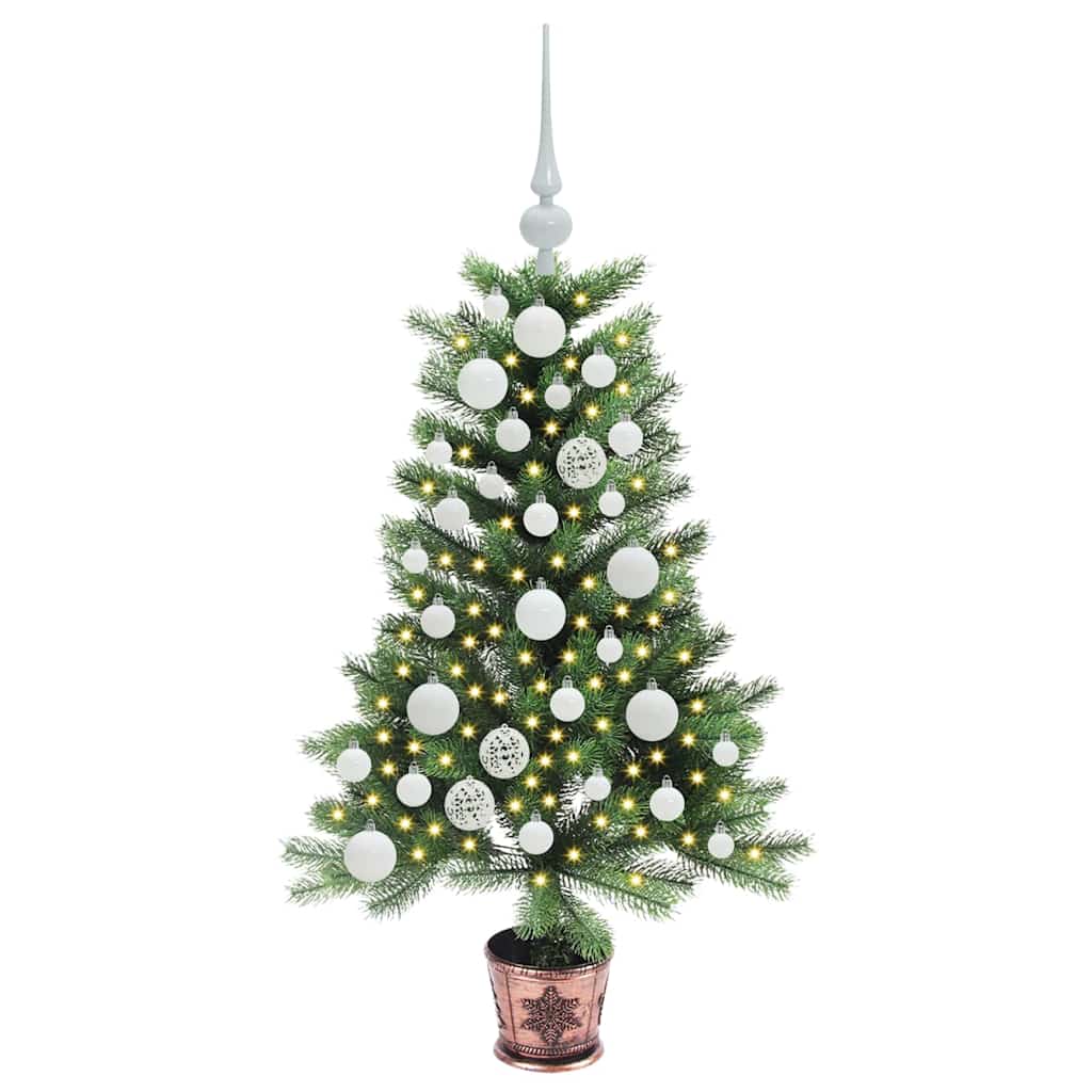 vidaXL Christmas Tree with 150 LEDs with Stand Green 90 cm PE 3