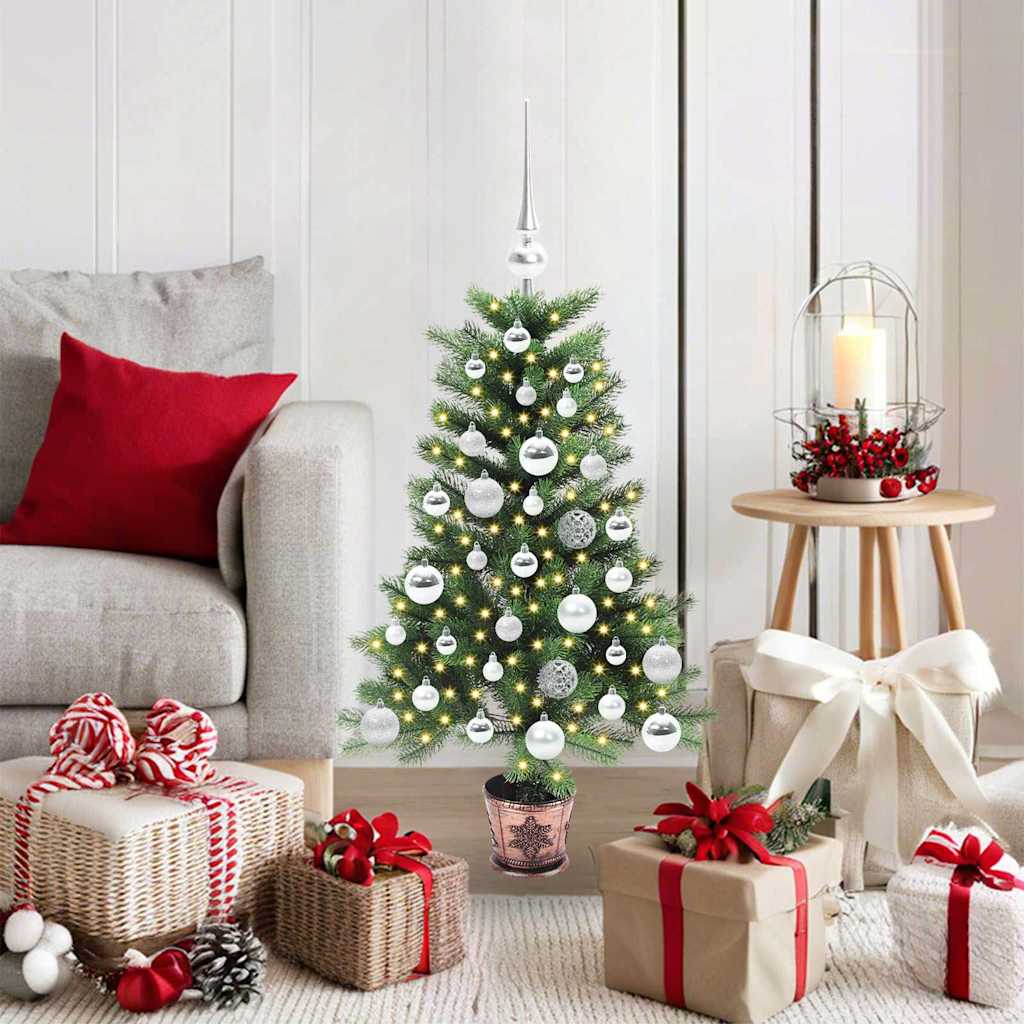 vidaXL Christmas Tree with 150 LEDs with Stand Green 90 cm PE 1