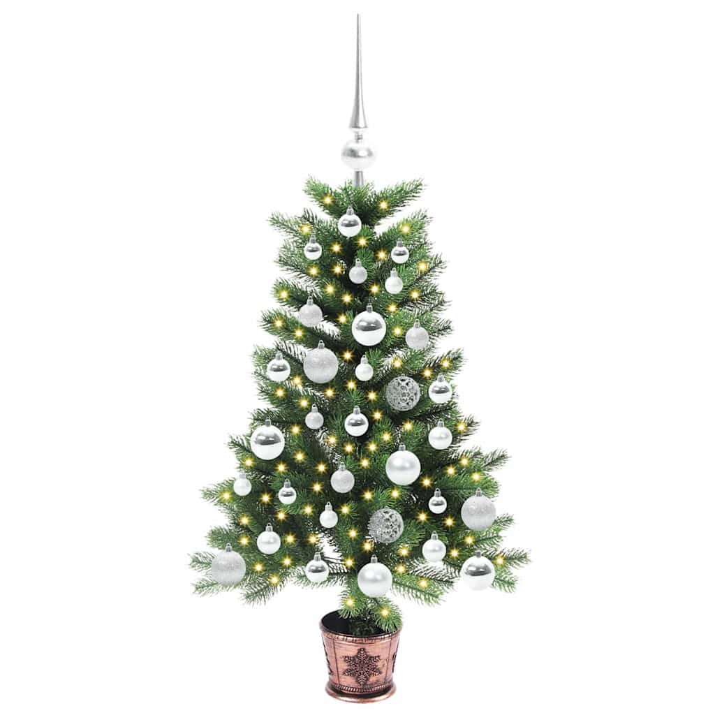 vidaXL Christmas Tree with 150 LEDs with Stand Green 90 cm PE 3