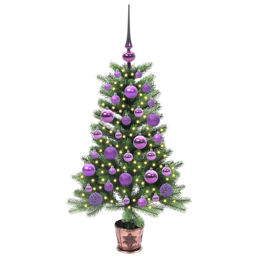 vidaXL Christmas Tree with 150 LEDs with Stand Green 90 cm PE 3