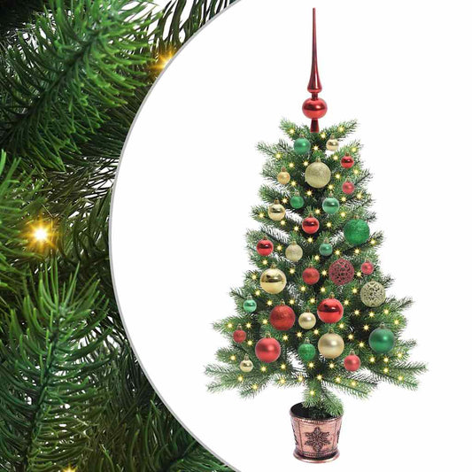 vidaXL Christmas Tree with 150 LEDs with Stand Green 90 cm PE 2