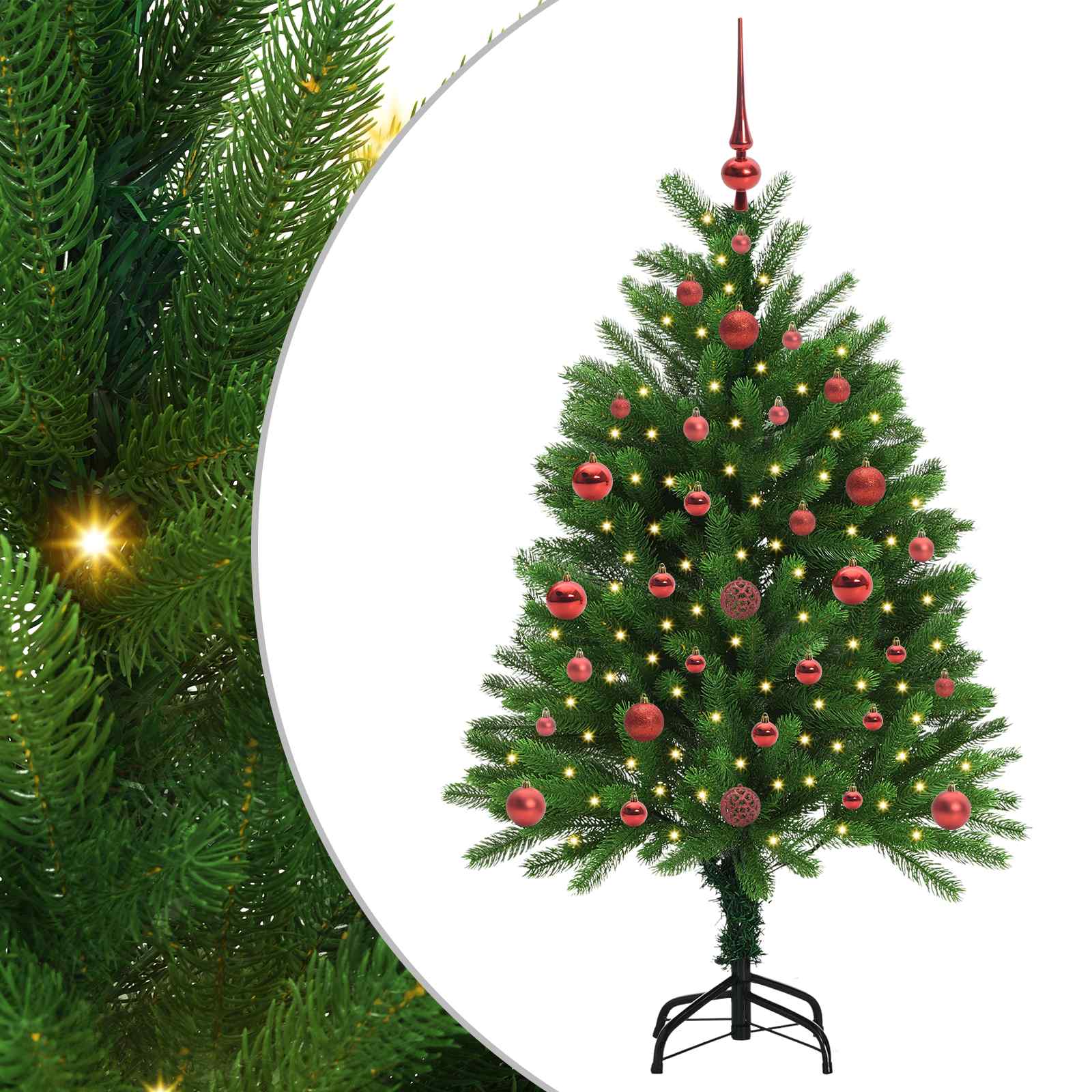 vidaXL Christmas Tree with 150 LEDs with Stand Green 120 cm PE 2