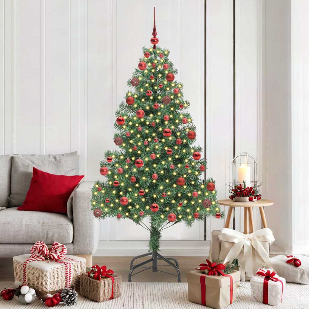 vidaXL Christmas Tree Green 180 cm PVC 1