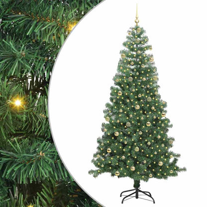 vidaXL Christmas Tree Green 240 cm PVC 2